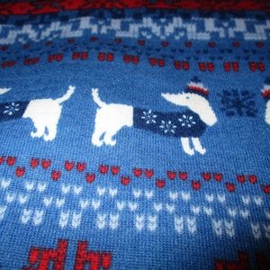 S668-OS Wiener Dog Print Fashion Leggings - Fun Dachshund Pattern, Butter Knit Soft Leggings, Plus Sizes Available